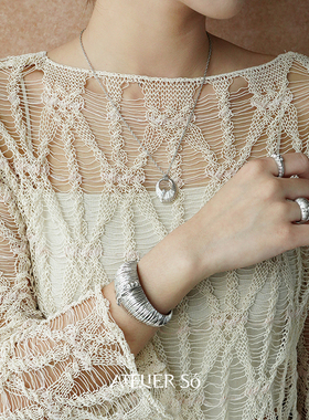 ATELIERSO克拉钩纹细戒