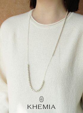 KHEMIANaiad拉丝圆珠长项链