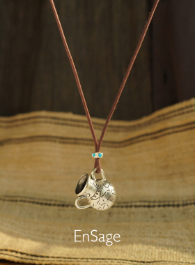 游壶游瓶方形壶饰项链