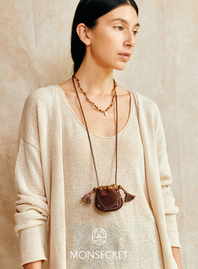 MONSECRET棕榈挂脖硬币包