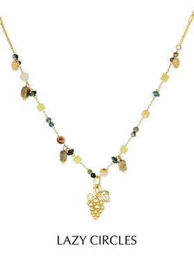 LAZY CIRCLES 葡萄园项链 原创小众设计复古休闲度假锁骨链 默叙