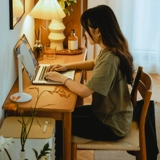 Деревянный сосед/Jimei маленький стол скандинавской сплошной древесина длинная полоска узкие столы с стеной современный ящик компьютерный стол с твердым деревом.