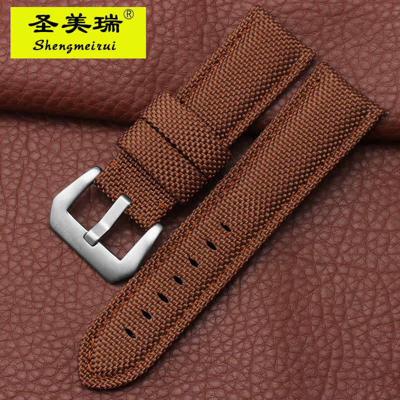 尼龙运动防水沛大海爬山帆布手表带 圣美瑞配件