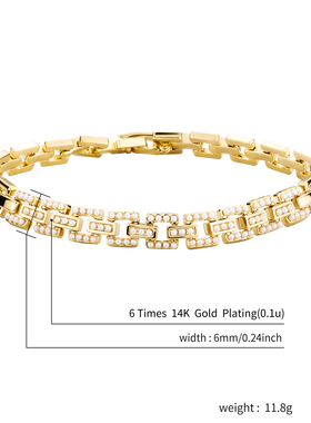 欧美INS锁扣镶嵌珍珠嘻哈