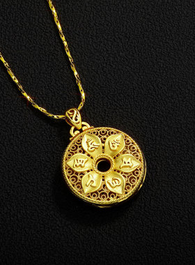 十字金刚杵吊坠项链高保色