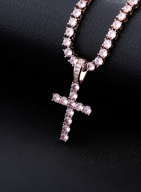 新款白铜十字架百搭情侣