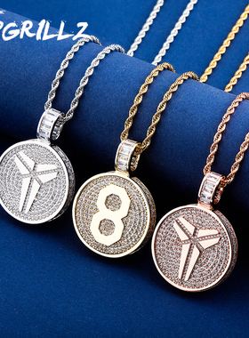 科比布莱恩特黑曼巴标志吊坠项链