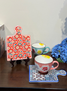 复古陶瓷隔热垫防水餐桌垫摆设品