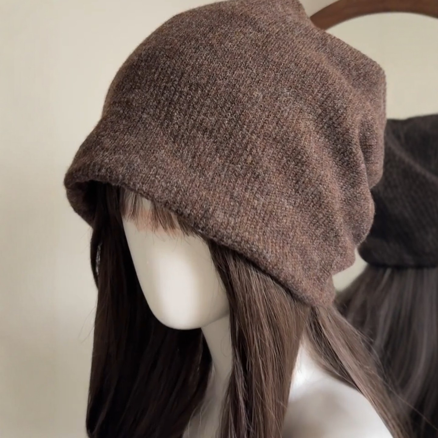 原相机实拍大版针织帽显脸小冷帽大头围日杂风保暖堆堆帽2025新款,淘宝优惠券,粉丝福利购,淘宝优惠卷