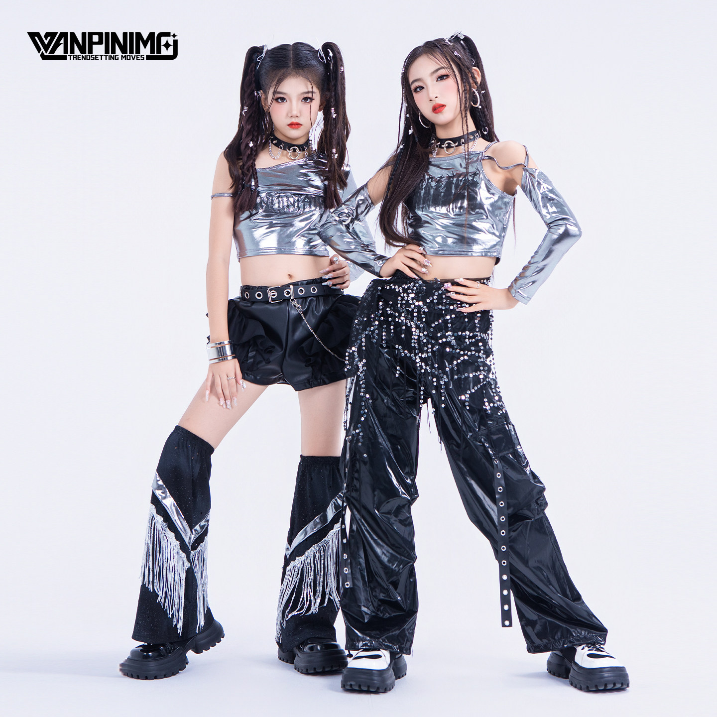 顽皮尼莫女童服装秋冬女团甜酷jazz街舞爵士舞走秀时髦潮酷演出服,淘宝优惠券,粉丝福利购,淘宝优惠卷