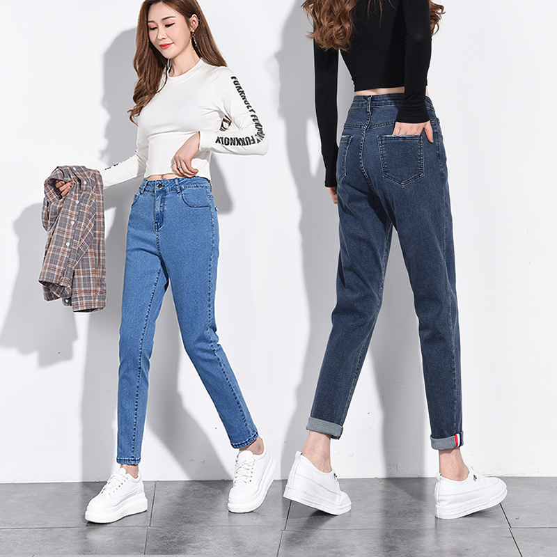 大码女装高腰2020年新款胖mm牛仔裤 熙慕狐牛仔裤