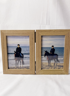 相框实木创意折叠组合