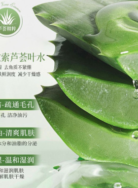兰亭春芦荟去角质深洁毛孔补水