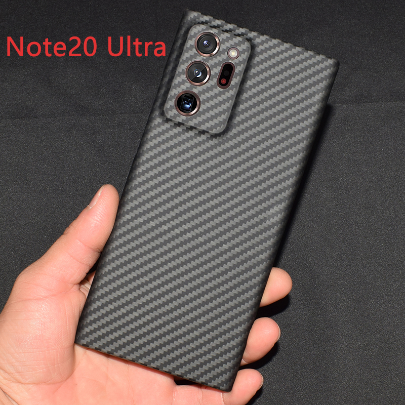 适用于三星note20Ultra S20+超薄note10pro凯夫拉碳纤维手机壳保护套 - 图1