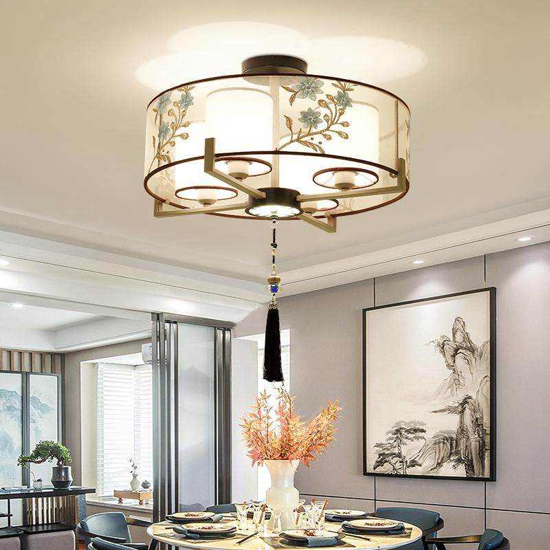 客厅主灯新中式吊灯中国风复古禅意酒店餐厅茶楼包间餐饮大气灯具,淘宝优惠券,粉丝福利购,淘宝优惠卷