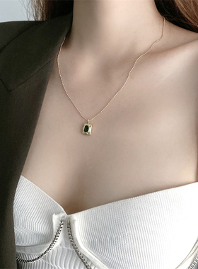 2021年新款欧美绿宝石高级颈链