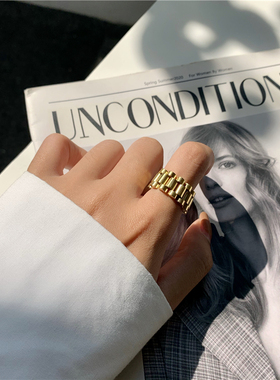 欧美复古个性钛钢链条嘻哈蹦迪女