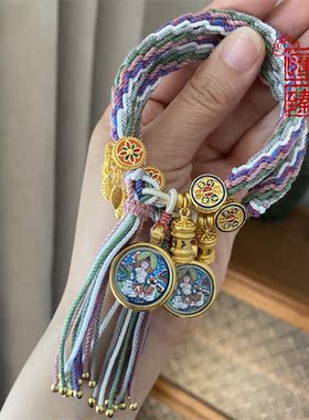 男女手搓棉民族风本命年轮回手绳