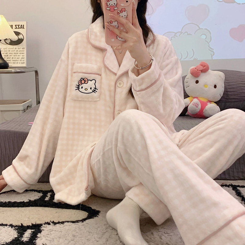 法兰绒月子服加厚加绒保暖孕妇睡衣产后宽松大码不掉毛哺乳喂奶衣,淘宝优惠券,粉丝福利购,淘宝优惠卷