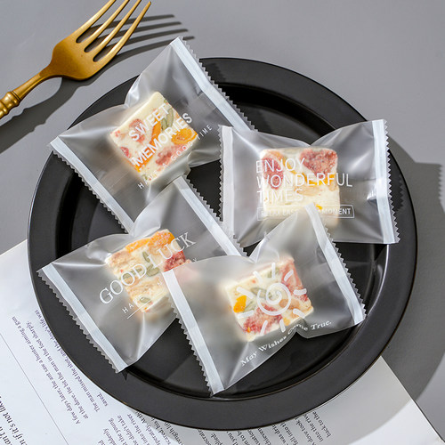 雪花酥包装袋的机封烘焙独立曲奇饼干糖果纸盒专用奶枣小袋子新年-图1