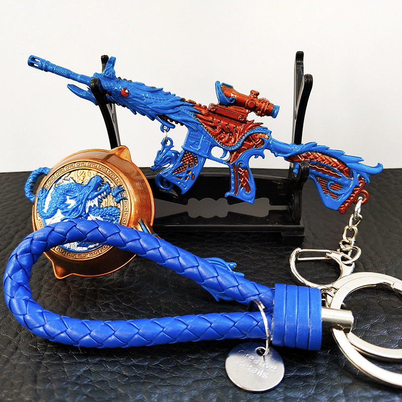 和平精英皮肤五爪金龙m416和平皮肤钥匙扣挂件仿真金属精英吃鸡枪模型男生礼物