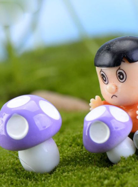 微景观树脂装饰蘑菇蛋糕车沙盘花盆鱼缸摆件