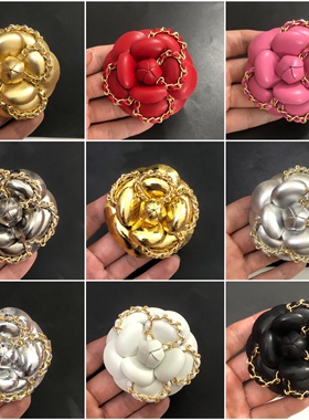 全6.8cm多色羊皮10x1合金金链女