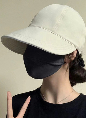 显脸小uv渔夫鸭舌帽防晒遮阳
