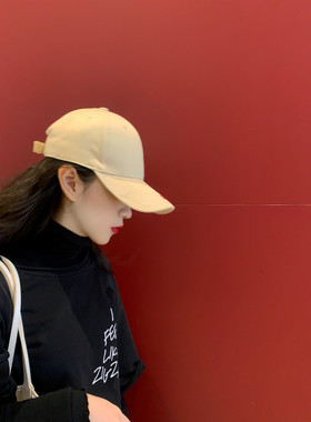ins风潮牌棒球网红款黑色帽子