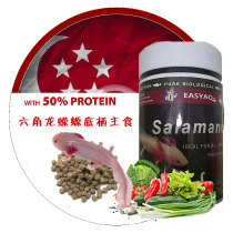 Singapores small easter salamander hexagonal dinosaur ornamental fish feed Yi Qingtang Oriental salamander Salamander Fish Food Pet Special