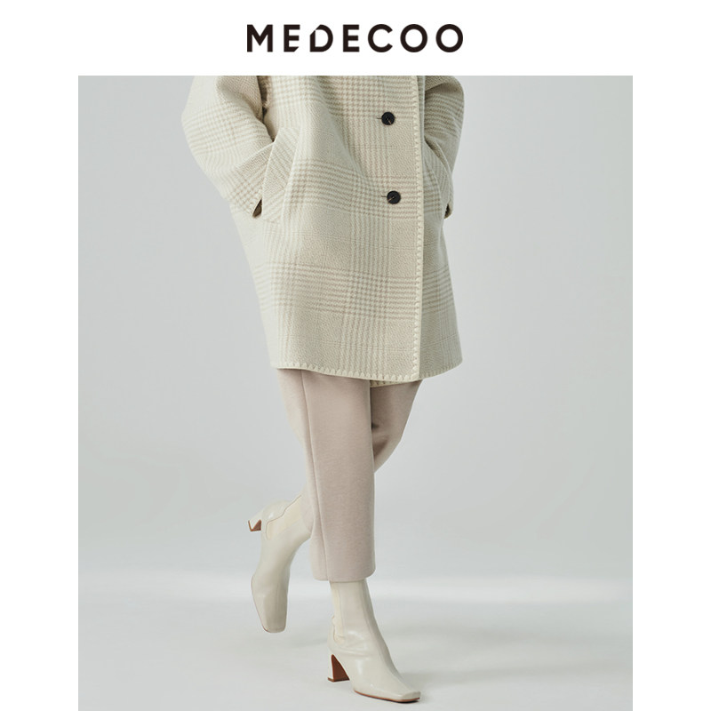 MEDECOO/墨蒂珂冬季新款 直筒显瘦休闲长裤女西装裤MHD80512,淘宝优惠券,粉丝福利购,淘宝优惠卷