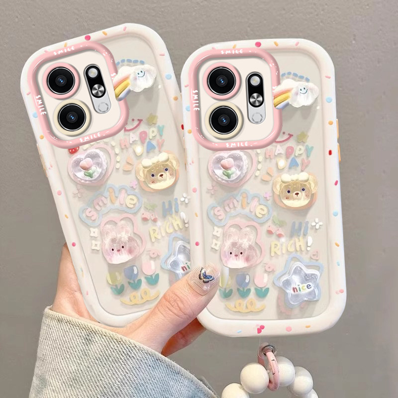 适用兔子小熊荣耀play9T手机壳9C少女心7Tpro爆款6T新款5T防摔honor保护套3硅胶泡芙ins风新品专用可爱卡通 - 图1