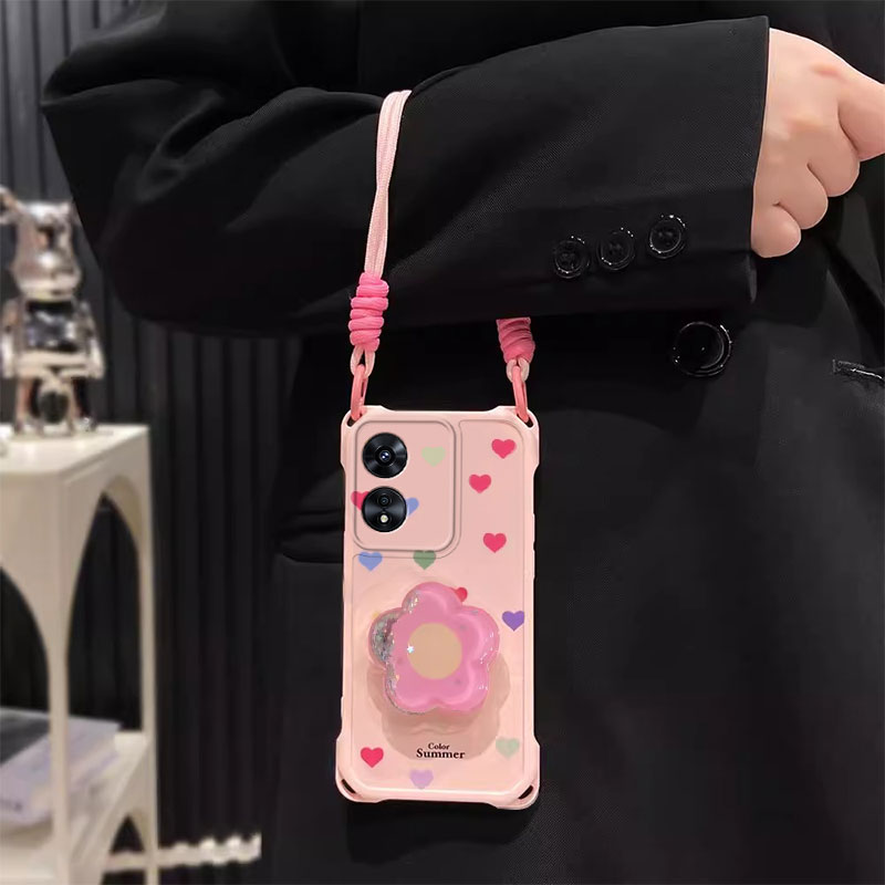 适用彩色爱心OPPOA5PRO手机壳A3iplus爆款A2外壳A1专用活力版少女a97/95防摔93s保护套72全包58x新款A32/A11 - 图2