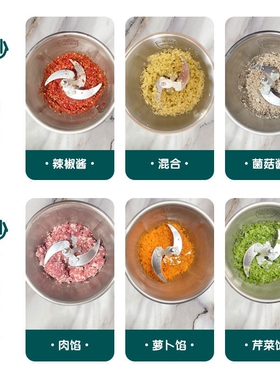 绞肉机和面一体料理机碎肉辣椒机剁辣椒搅肉机饺馅绞肉机一机三用