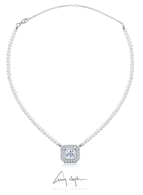 水晶天然珍珠欧美男女吊坠项链