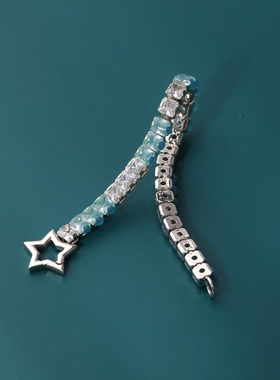 潮流男女款个性蓝色星星原创手链