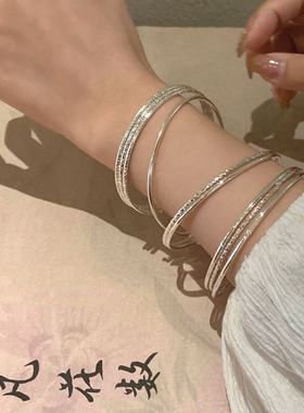 多圈铃铛吊坠手链女ins潮简约冷淡风时尚个性百搭气质高级感手饰