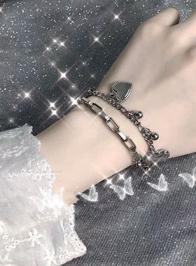 ins网红链条嘻哈手链蹦迪潮酷男