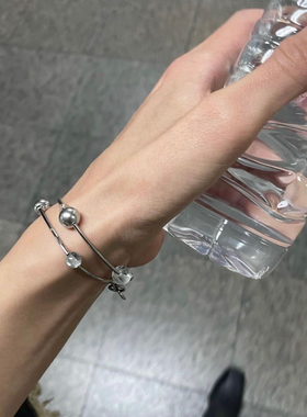 韩国清冷系小众35cm 项链&手链两用款 时尚百搭清透设计