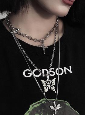 韩版ins原宿风嘻哈长款项链项链