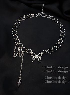 ins冷淡风小众设计感锁骨链网红