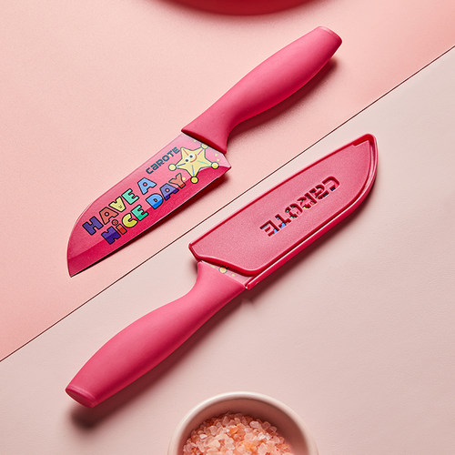 卡罗特水果刀家用厨房切菜刀辅食刀具不锈钢小菜刀女士锋利三德刀 - 图0