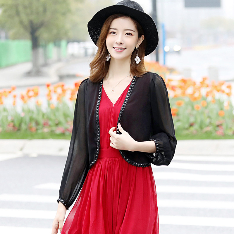 小披肩配裙子2022夏季新款防晒衣 丽淘衣秀短外套