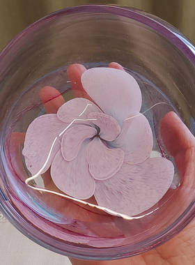 意大利手工制作玻璃烛台装饰碗杯