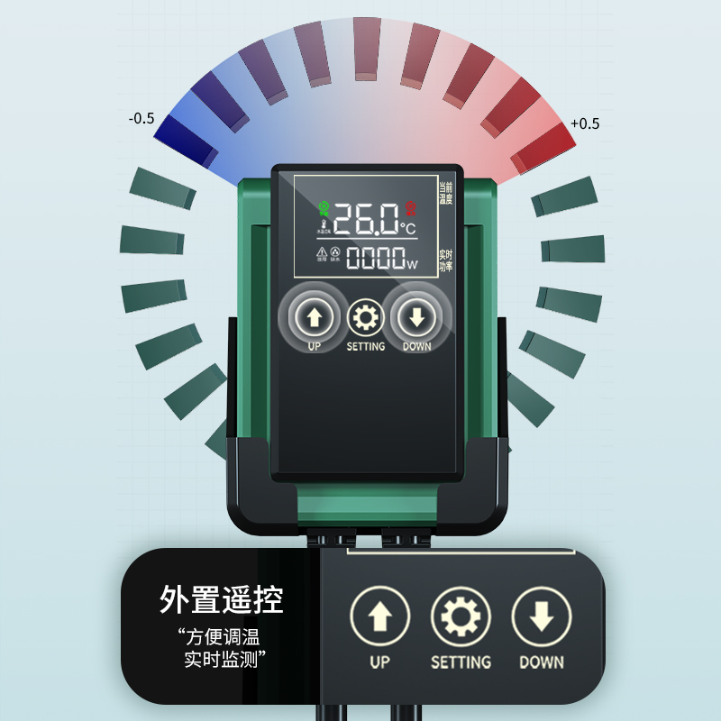 sqg鱼缸加热棒自动恒温省电加热器小型乌龟加温棒智能变频加温器 - 图2