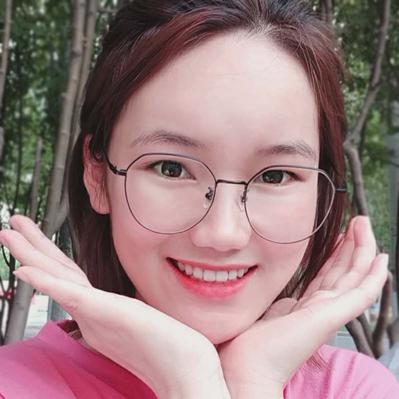 jucare眼镜旗舰店超轻黑框近视眼镜女可配有度数素颜神器眼镜框男复古大圆脸韩版潮0