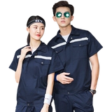 Летний светоотражающий износостойкий комбинезон подходит для мужчин и женщин, короткий рукав