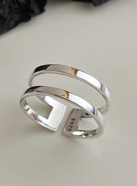 2021年荣耀女生可调节单身银戒指