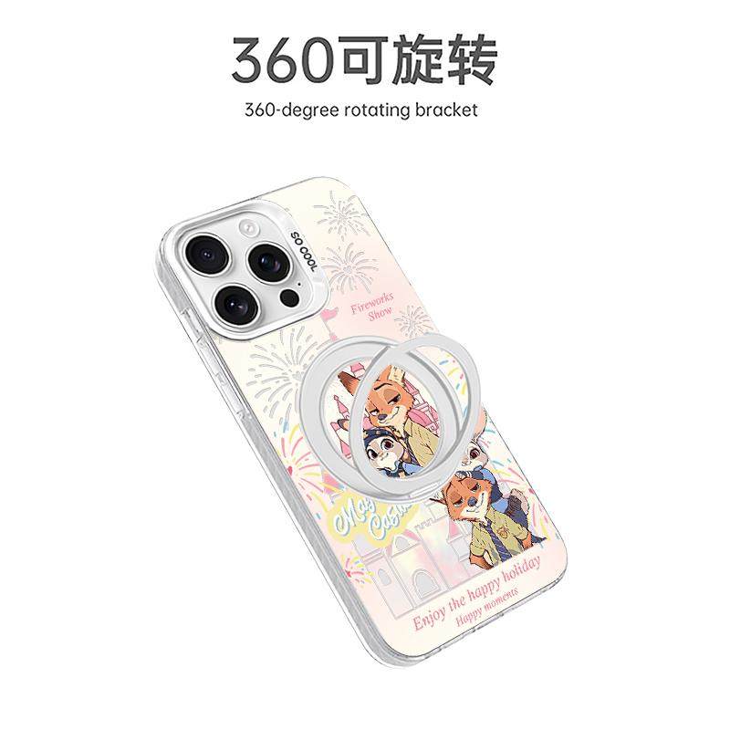 旋转朱迪尼克支架适用苹果17promax元气手机壳iPhone17/16/15/14/13pro情侣套潮vivo华为P70小米17oppo防摔壳,淘宝优惠券,粉丝福利购,淘宝优惠卷