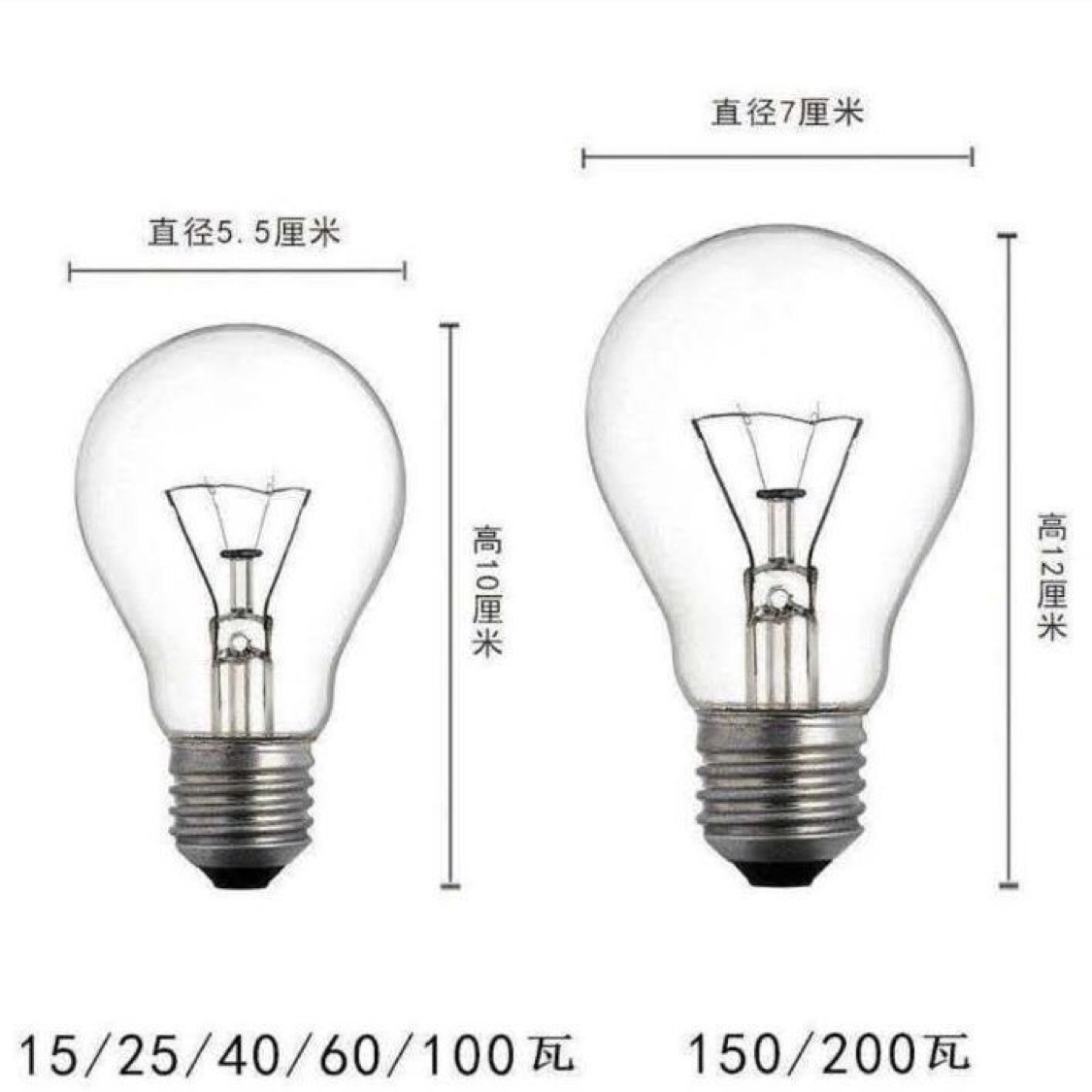 老式白炽灯泡普通钨丝灯泡装修工程养殖取暖黄光220V36v24伏螺口